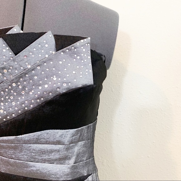 NWT Gray and black cocktail dress size 11 - Picture 6 of 8